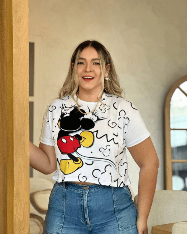 Crop Top E.B Mickey Trepa - Imagen 2