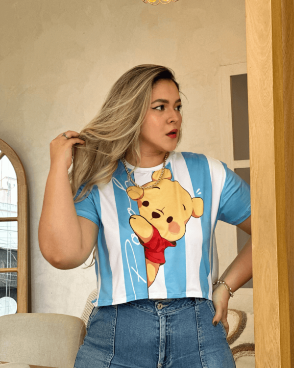 Crop Top E.B Pooh Rayas - Imagen 2