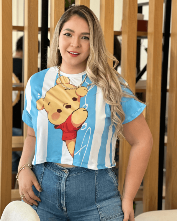 Crop Top E.B Pooh Rayas