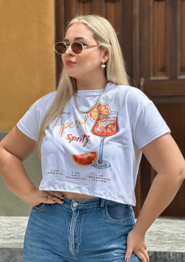 Crop Top Sencillo Aperol Spritz